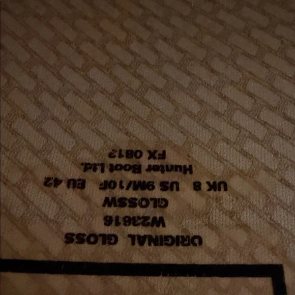 Hunter Bold Red Waterproof Boots Men 9 Women 10 - Picture 7 of 7